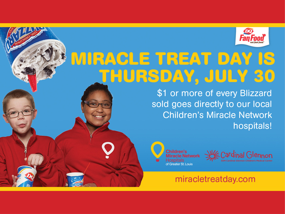 Miracle Treat Day July 30 SSM Health Cardinal Glennon Children's