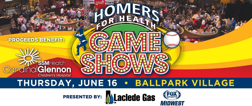 Homers for Health Game Shows Thursday, June 16 at Ballpark Village