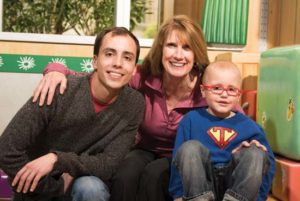 Joey and Thomas with Karen Imperiale, their nurse