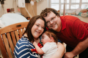 Kevin Lowery with his parents Jen and Dave