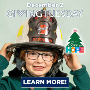 Tuesday, December 2 - Giving Tuesday - Beckett photo, Tree of Hope