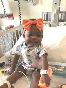 cardinal Glennon patient Carlie smiling