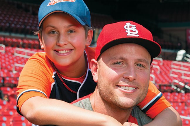 MattHoliday-Before Matt Holliday and Cardinal Glennon Patient