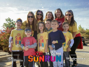 Beckett's 5K fundraiser team for Sun Run 2022