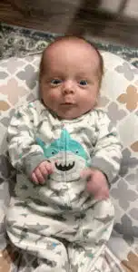 Easton baby funny face