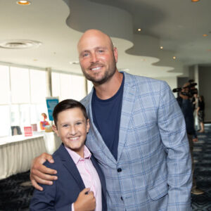 Jimmy Williams and Matt Holliday at the 2021 Holliday's Heroes celebration