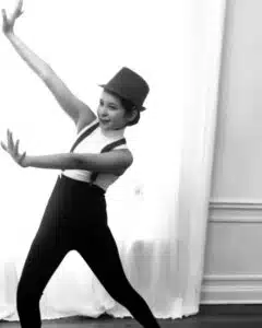 Olive - posing in dance costume for a dance performance