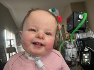 Josie smiling at home