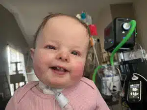 Josie smiling at home