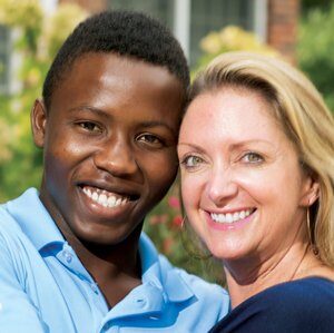 Ryan Smith with "second mom" Julie Keeley