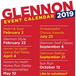 2019 Cardinal Glennon Events Calendar