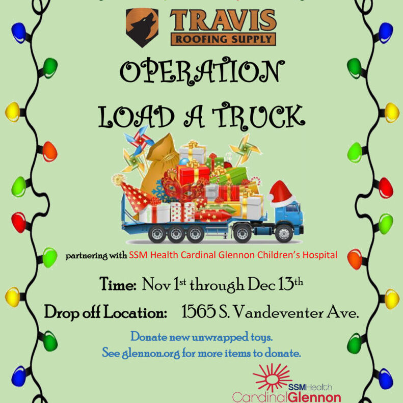 Operation Load a Truck at Travis Roofing Supply; Nov. 1 - Dec. 13