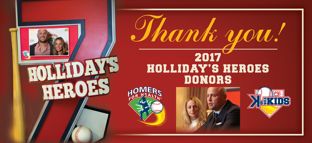 Thank you to our 2017 Holliday's Heroes Donors