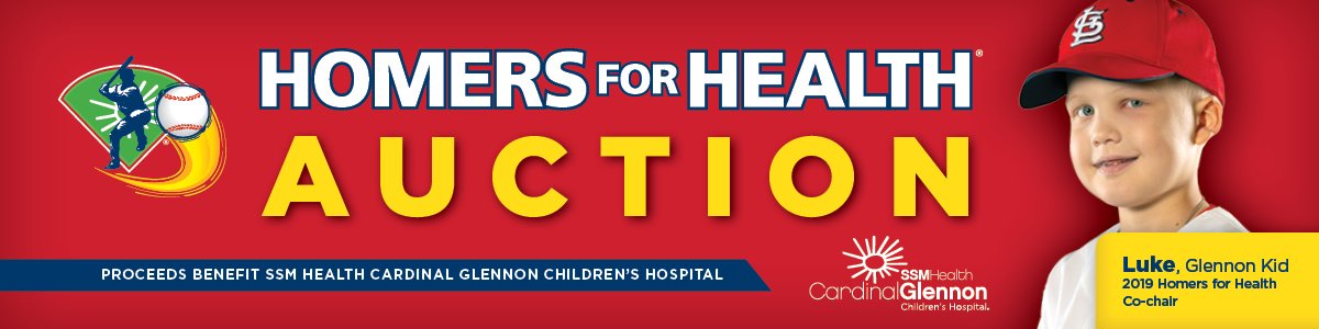 homers auction header Homers for Health Online Auction