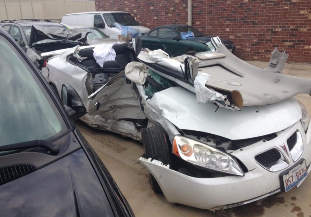 The Pontiac G6 Nikki was riding in the passenger seat